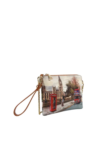 Ynot clutch bag with chain strap, London Street