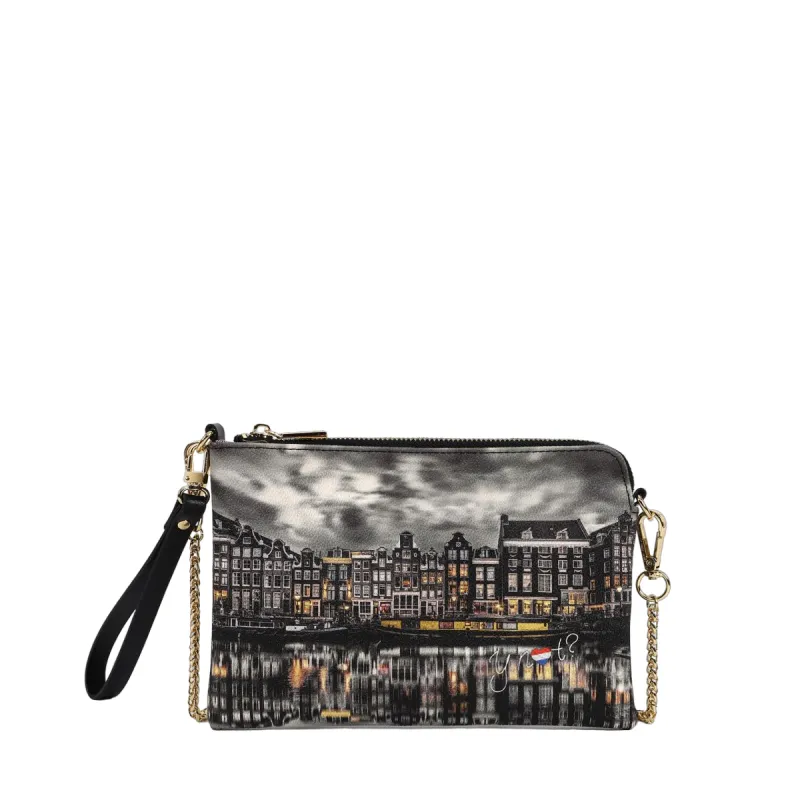 Ynot clutch bag with chain strap, Mirror