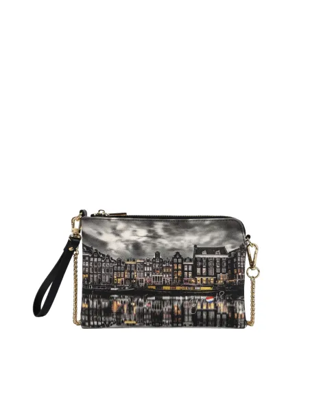 Ynot Clutch Bag mit Kettenriemen, Mirror
