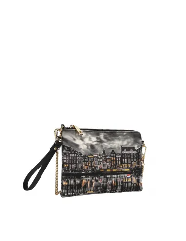 Ynot clutch bag with chain strap, Mirror