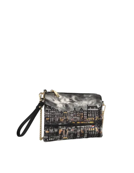 Ynot Clutch Bag mit Kettenriemen, Mirror