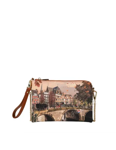 Ynot clutch bag with chain strap, Autumn River