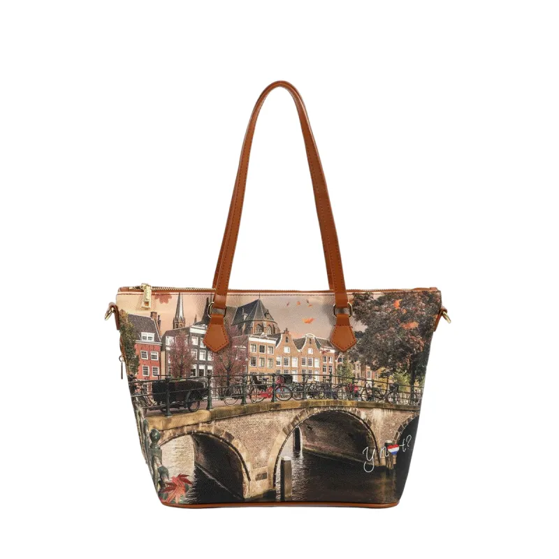 Ynot medium shopping bag, autumn river