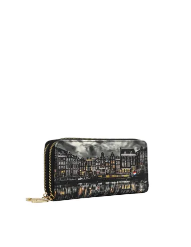 Ynot women's wallet with two zipped...