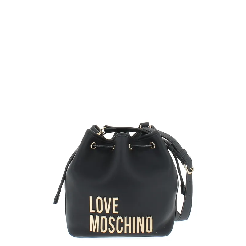 Love Moschino small bucket bag, black