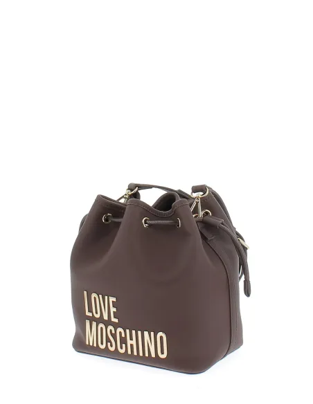 Love Moschino small bucket bag, dark brown
