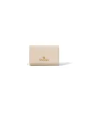Braccialini Basic women's leather wallet with external coin pocket, beige