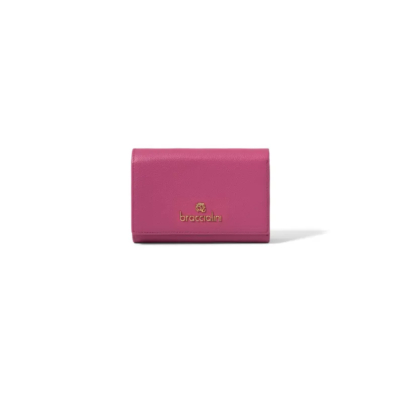 Braccialini Basic women's leather wallet with external...