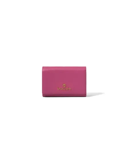 Braccialini Basic women's leather wallet with external coin pocket