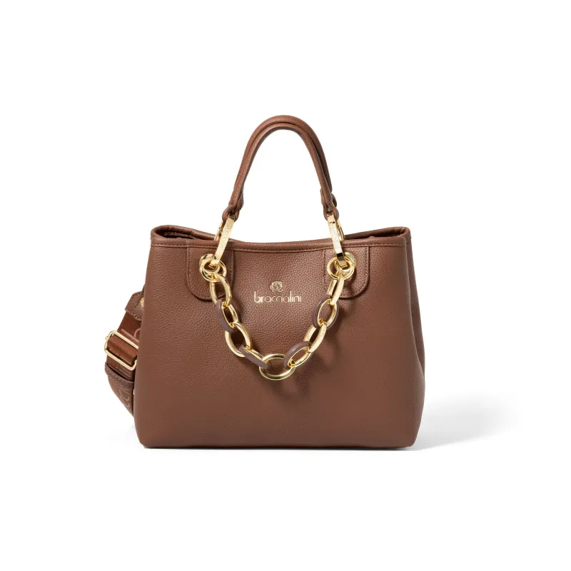 Braccialini Beth small handbag, brown