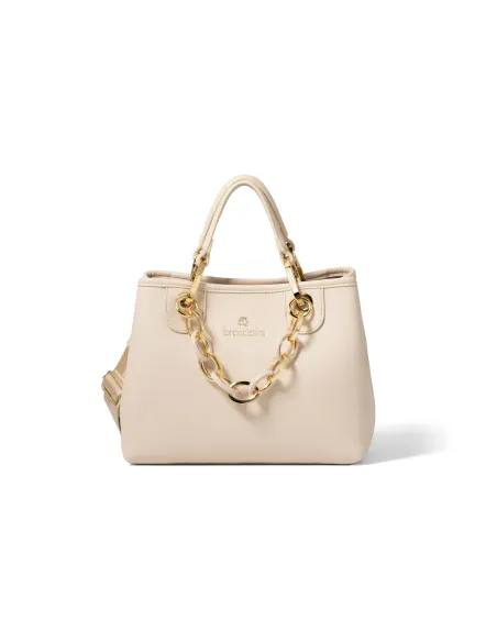 Borsa donna a mano piccola Braccialini Beth, beige