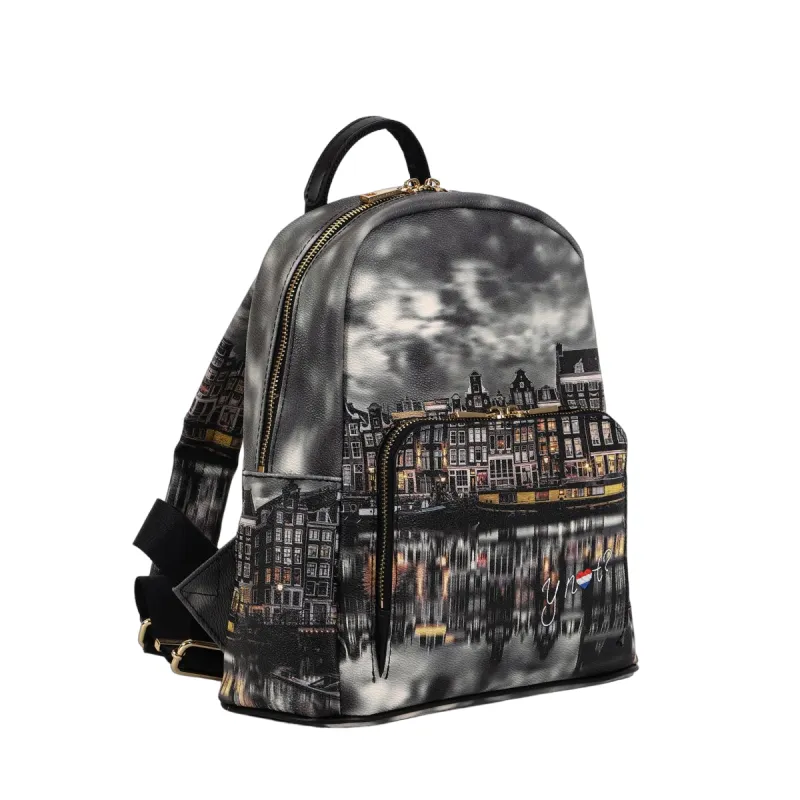 Ynot zipped women's backpack with front pocket, mirror 2