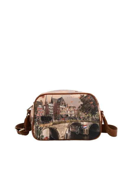 Ynot mittelgroße Umhängetasche für Frauen, autumn river