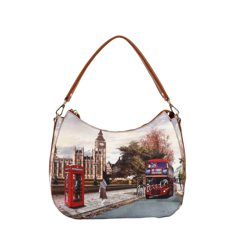 Borsa a spalla Ynot con chiusura con zip, london street