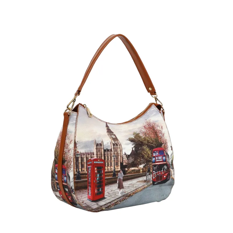 Borsa a spalla Ynot con chiusura con zip, london street 2