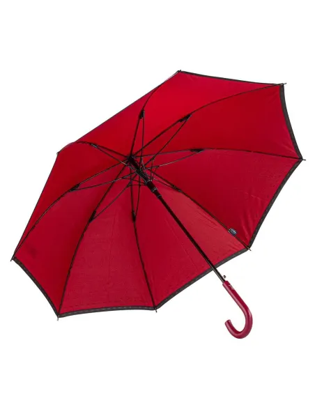 Ombrello lungo automatico con fusto ribartabile Y-Dry, bordeaux