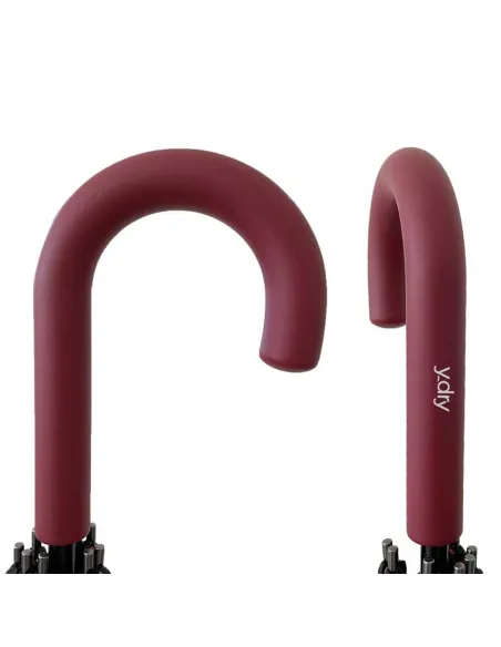 Ombrello lungo automatico con fusto ribartabile Y-Dry, bordeaux