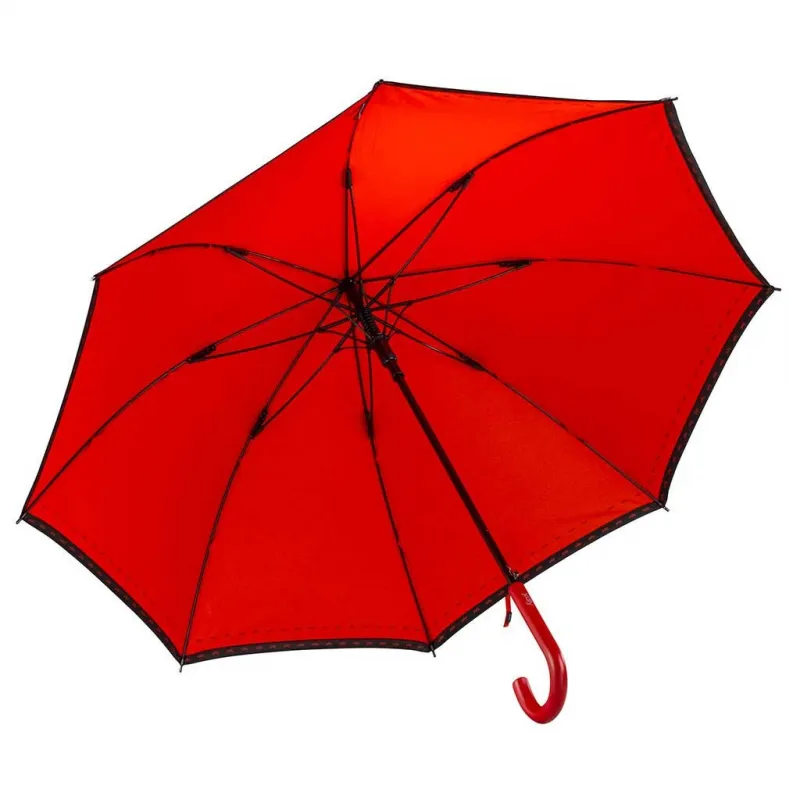 Ombrello lungo automatico con fusto ribartabile Y-Dry, rosso 2