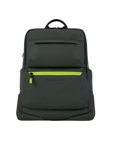 Piquadro C20W 14 computer and iPad Pro 12.9 backpack green