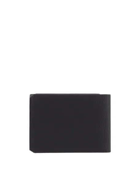 Portafogli uomo Piquadro Brief2 con porta monete e finestra per documenti, nero