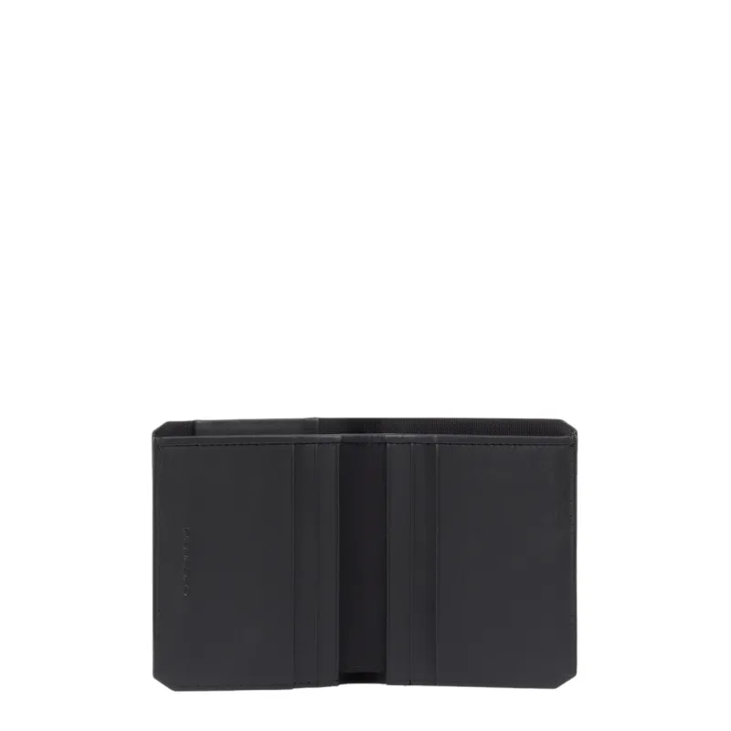 Portafogli uomo verticale in tessuto e pelle Piquadro...