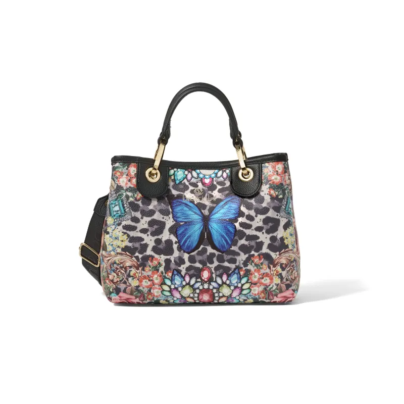 Braccialini Beth Special small hanbag, Butterfly blu
