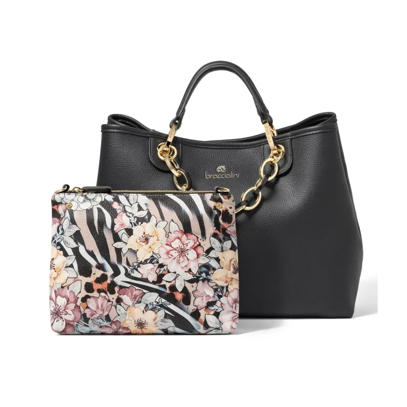 Damen-Handtasche Braccialini Beth, schwarz 2