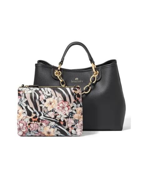 Damen-Handtasche Braccialini Beth, schwarz