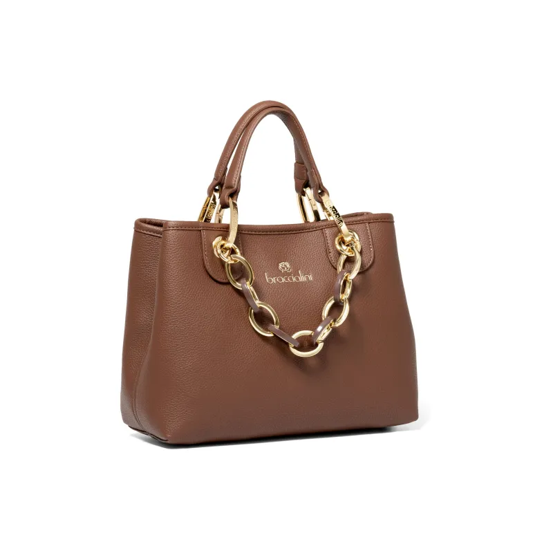Borsa donna a mano piccola Braccialini Beth, marrone 2