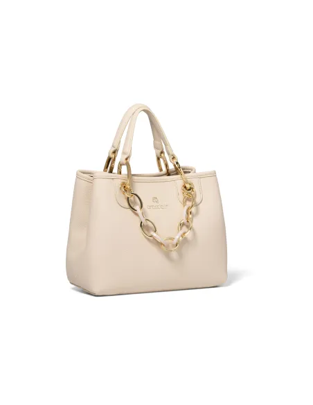 Borsa donna a mano piccola Braccialini Beth, beige