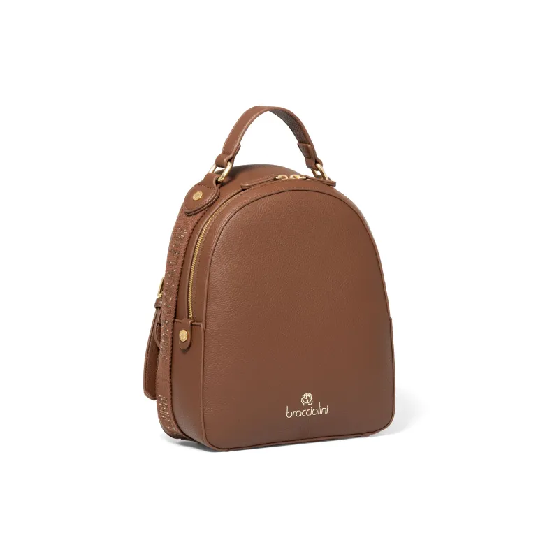 Braccialini Giselle women's backpack, brown 2