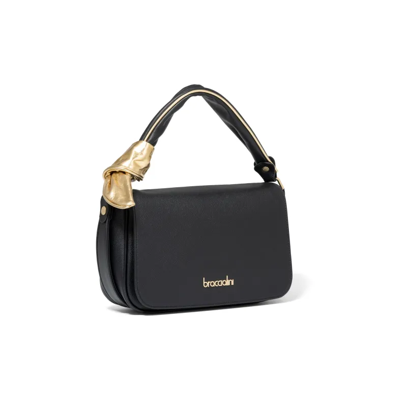 Damen Ledertasche Braccialini Greta, schwarz 2