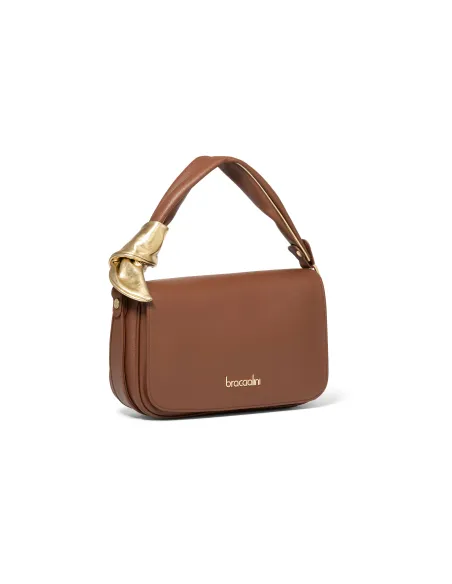 Damen Ledertasche Braccialini Greta, braun