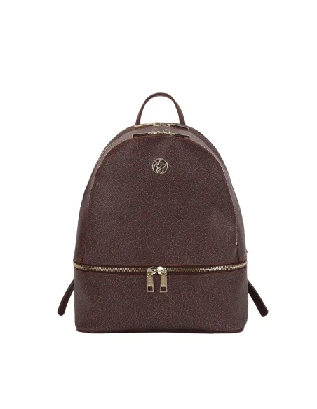 Ynot Lux Damen-Rucksack mit zwei Fächern, dunkelbraun