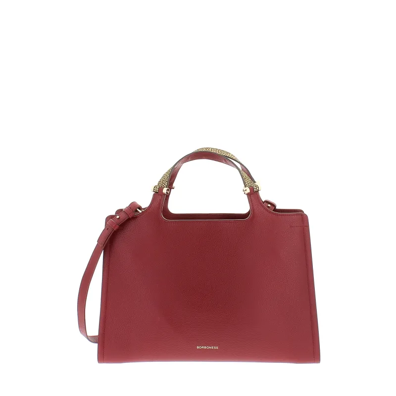 Borsa in pelle due manici Borbonese, Borgogna