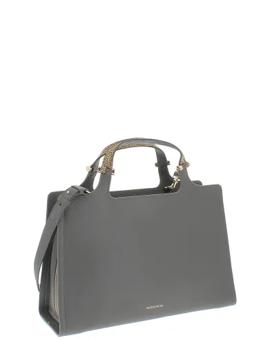 Borsa in pelle due manici Borbonese,...