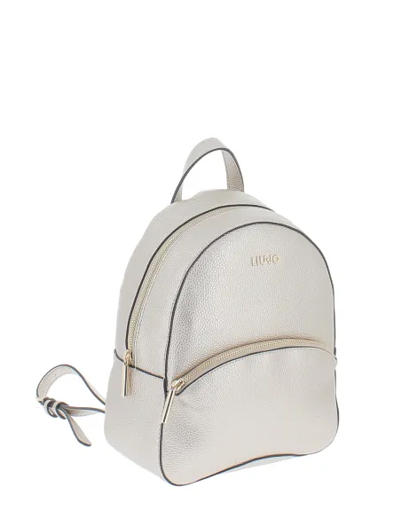 Liu Jo women's backpack with front pocket, light gold
