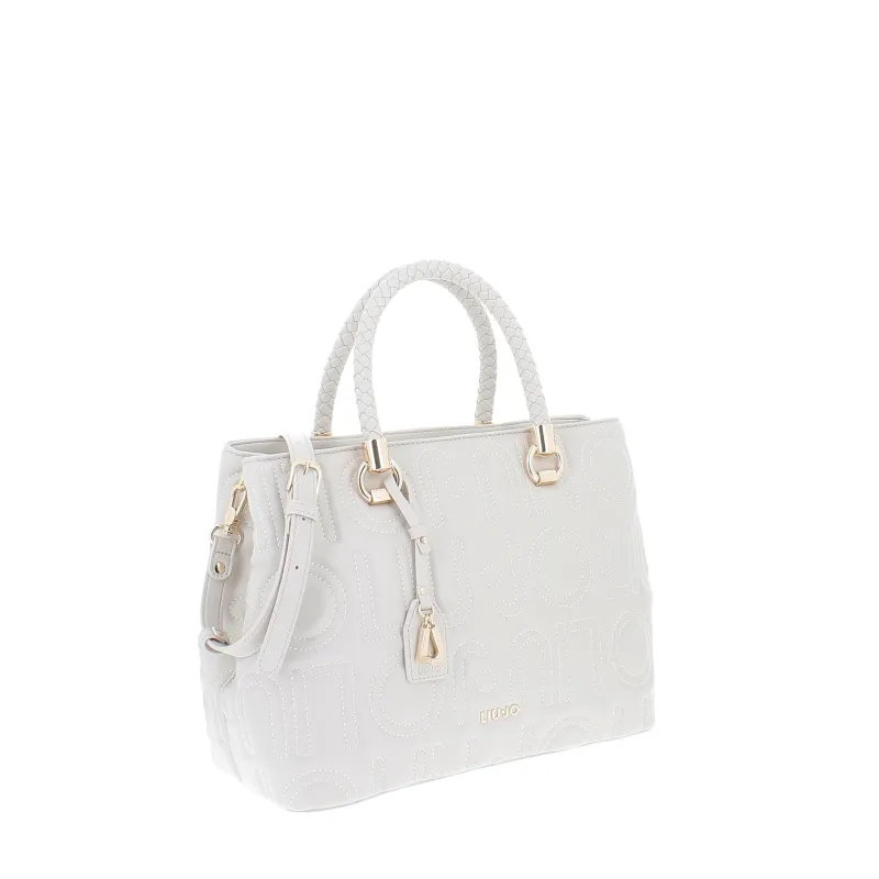 Borsa donna Liu Jo con due manici, beige 2