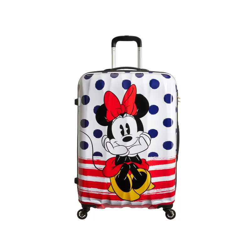 American Tourister Disney Legends Big size trolley, Minnie Blue Dots