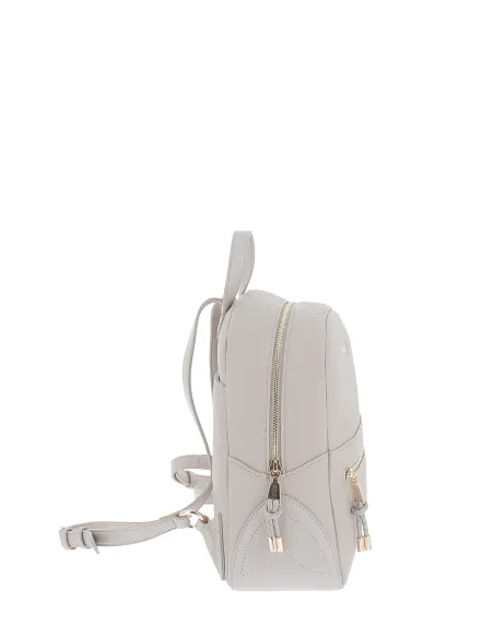 Liu Jo Damen-Rucksack mit Reißverschluss und Außentasche, taupe