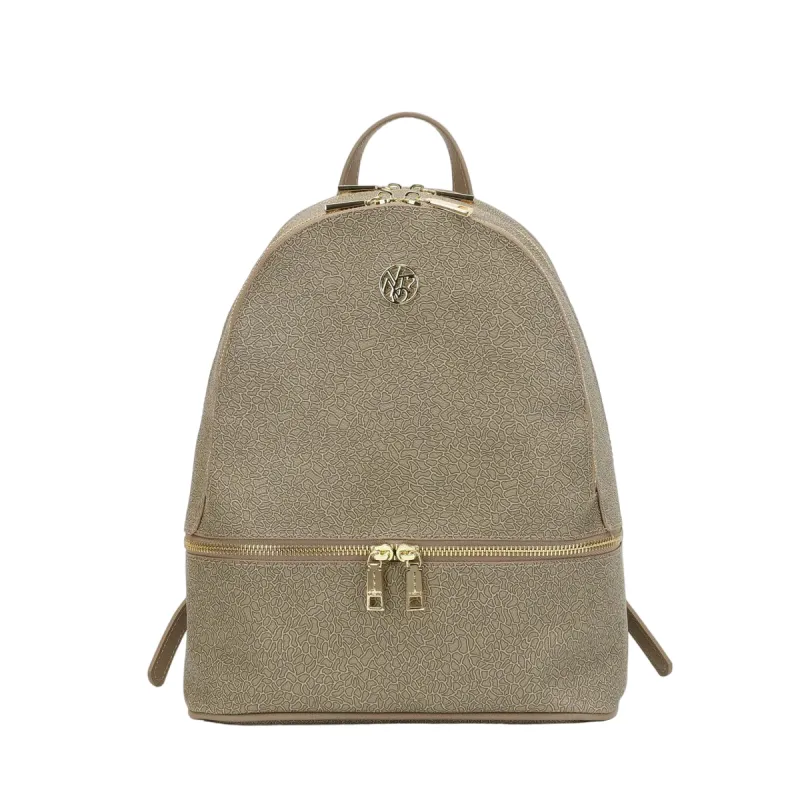 Ynot Lux women's backpack with two compartments, beige