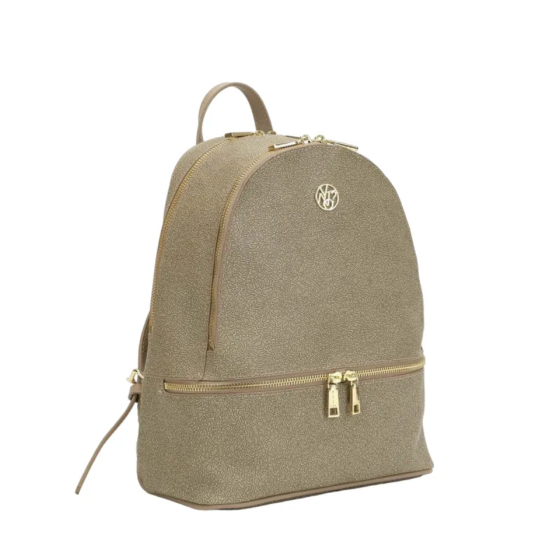 Ynot Lux Damen-Rucksack mit zwei Fächern, beige 2