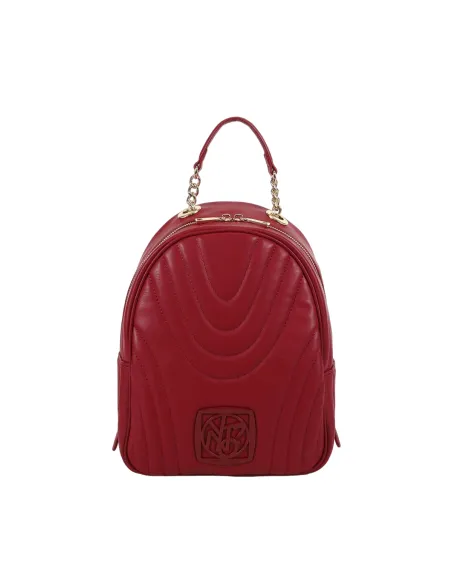 Ynot Stripe gesteppter Damen-Rucksack, cherry