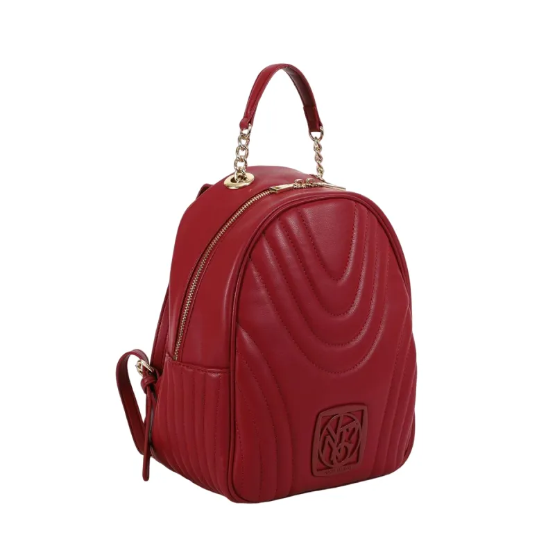Ynot Stripe gesteppter Damen-Rucksack, cherry 2