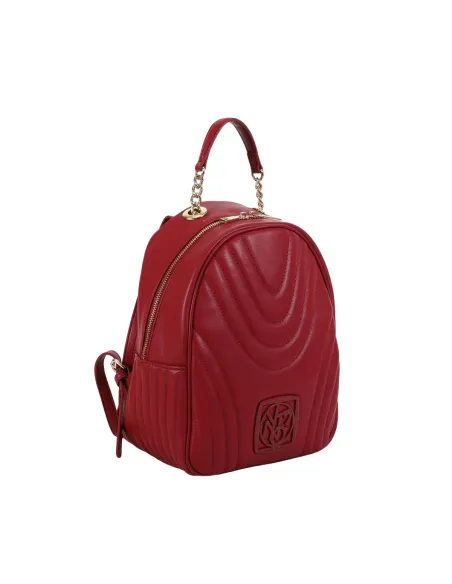 Ynot Stripe gesteppter Damen-Rucksack, cherry