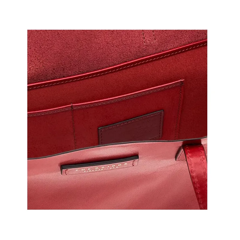 Shopping orizzontale in pelle The Bridge Mirra, rosso... 2