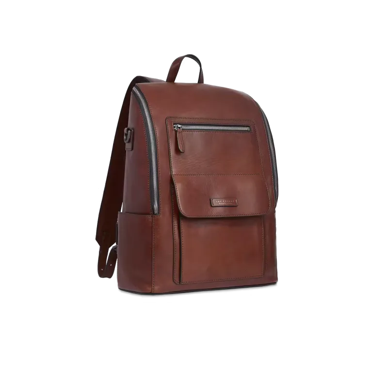 Computer-Rucksack aus Leder The Bridge Alberto 2