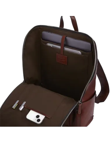 Computer-Rucksack aus Leder The...