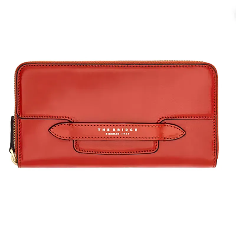 The Bridge Lucrezia women's zipped wallet, red