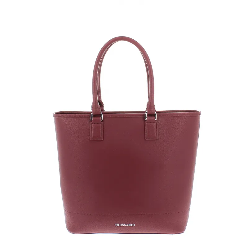 Trussardi New Iris shopping bag, burgundy